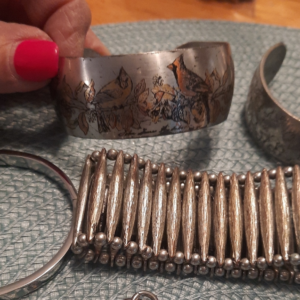 Silvertone Bracelets - Picture 3 of 10